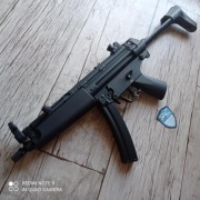 Pistolet maszynowy ASG mp5 SRC stal H&K oznaczenia