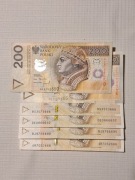 Banknot kolekcjonerski 200zł numer serii ... 666
