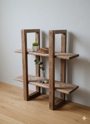 Półka stojąca, szafka drewniana, kwietnik rustykalny 