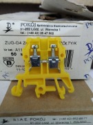 Złączki zaciski na szynę 4 mm, nowe, 200szt.