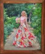 Piękny portret na zamówienie. Obraz olejny na płótnie. Wyjątkowy prezent.