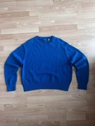 Polo Ralph Lauren sweter niebieski crewneck logo red