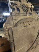 Stare zdobione XIX wieczne lustro