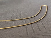 Łańcuszek- linka srebro pr.925 POZŁACANY