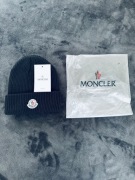 Czapka Zimowa Unisex Moncler Czarna Rozmiar Uniwersalny