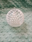 Bombka szydełkowa 8cm handmade 