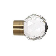 Beluna Crystal 19mm Antyk Mosiądz 2szt.