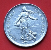 5  Franków  1992  r  -  Francja   Siewczyni 