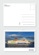 Gdynia port, prom Stena Spirit- pocztówka