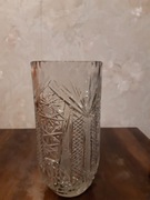 Duży wazon kryształowy PRL