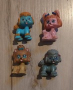 Figurka psy Pudle 4 sztuki wys. 6cm