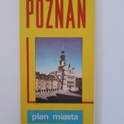 Plan miasta Poznania 1985 rok Poznań czasy PRL 