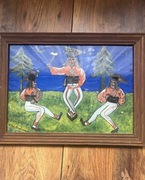 Helena Roj-Ciaptakowa obraz na szkle.Unikat.Folklor Zakopane