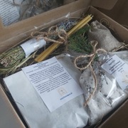 Szamański Zestaw Prezentowy nr 1 LAWENDA - sól, kadzidło, świece,zioła