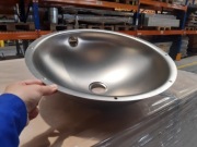 Umywalka okrągła 45/39cm stal nierdzewna KOŁO K12848