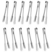 Nutabevr 12 sztuk Mini szczypce do serwowania ze stali nierdzewnej