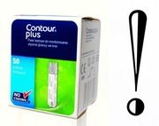 PASKI KONTROLNE DO GLUKOMETRÓW CONTOUR PLUS i in. nowe,sterylne