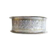 WSTĄŻKA TAŚMA dekoracyjna z lamówką Boże Narodzenie organza 2,3 cm.