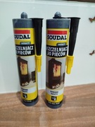 Uszczelniacz do pieców Soudal 280 ml , czarny. 2 sztuki