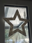 Gwiazda świąteczna ozdoba do powieszenia uszkodzona