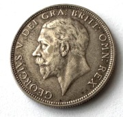 Jerzy V, floren 1929, srebro, Wielka Brytania (c-8)