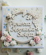 Kartka Pudełko Exploding box Komunia dziecko