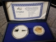 Srebrna uncja 60 Jantarów Łomża medal moneta pamiątkowa 600-lecie