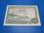 Banknot Gwinea 500 Pesetas,1969 rok,UNC