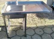 Zlew gastronomiczny z miejscem na zmywarkę 115x63x88