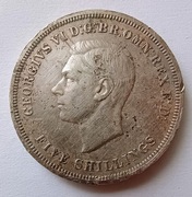 Medal / replika korony brytyjskiej 1951 - George VI - rant z napisem.