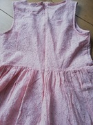 Sukienka różowa z koronką 