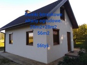 Domek 35m2 z poddaszem.Stan surowy otwarty.Płyta fundamentowa w cenie.