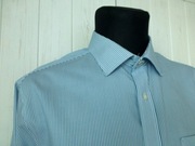 Marks&Spencer bawełniana elegancka koszula w niebieskie prążki M