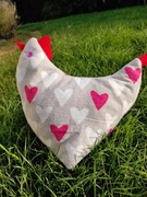 Poduszka kurka kura w serca 