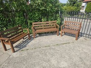 Drewniane ławki ogrodowe