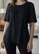 Czarna koronkowa bluzka