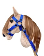 Ogłowie niebieski kantar wodze hobby horse A3 koń na kiju dodatki akcesoria