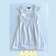 Sukienka ciążowa kremowa ecure bawełna na podszewce na suwak A065