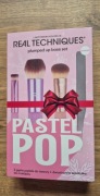 Real techniques pastel pop 3 gęste pędzle i dwustronna szpatułka makijaz