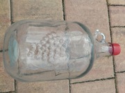 Butelka szklana 5L z ornamentem na wino bimber 