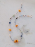 Naszyjnik UNIKAT  Surowy Bursztyn, Kamienie i Srebro