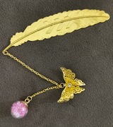 Zakładka do książki kolor złoty have a nice day prezent