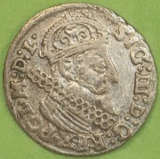 Polska Sygmunt Waza III trojak 1624 Krakow