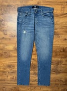 Spodnie jeansowe jeansy slim straight Hollister California W30 L34 S M