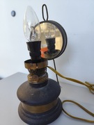 Lampka elektryczna przerobiona lampa naftowa 