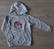 ABRA TEAM Galaktyka Bluza szara z kapturem 140