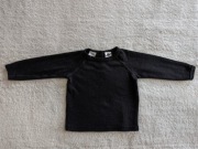 Czarna wełniana zapinana bluzka Teeny Weeny 74 wełna merino