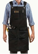 Wytrzymały regulowany fartuch roboczy dla mężczyzn (czarny)-