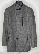 Elegancki Męski Płaszcz Tio Benetto, Wełna i Kaszmir, Rozmiar 48
