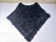 Soyaconcept poncho szal futerko z królika 